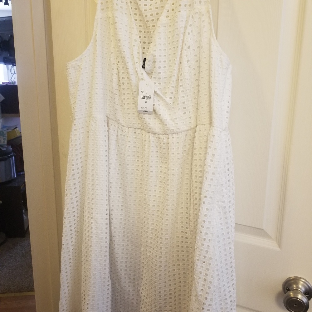 Lane Bryant Size 26 White Dress